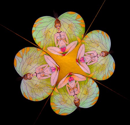 Mandalala No.131, "LOOSING MY MIND", 2015, 50 x 50 cm